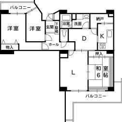 Floor plan. 3LDK, Price 11 million yen, Occupied area 77.49 sq m