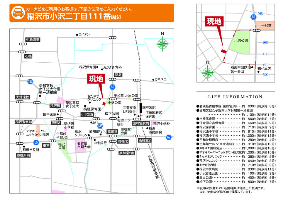 Local guide map