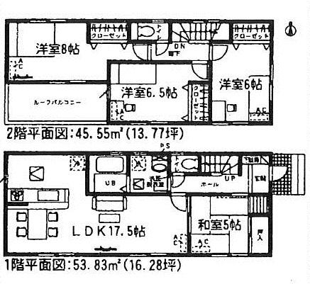 Floor plan. (10 Building), Price 19.9 million yen, 4LDK, Land area 122.96 sq m , Building area 99.38 sq m