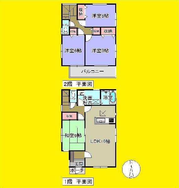 Floor plan. 23.8 million yen, 4LDK, Land area 199.37 sq m , Building area 102.68 sq m floor plan