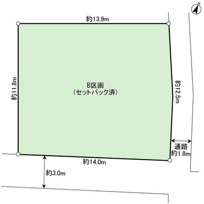 Compartment figure. ● southeast corner lot