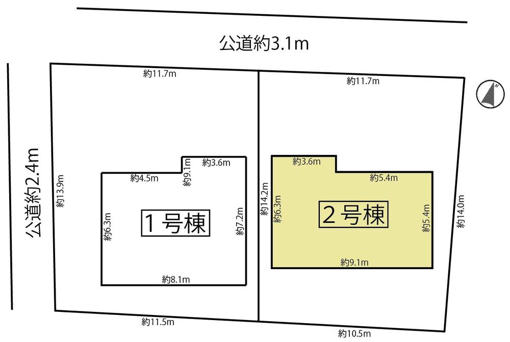 Compartment figure. 26,800,000 yen, 4LDK, Land area 154.74 sq m , Building area 106 sq m