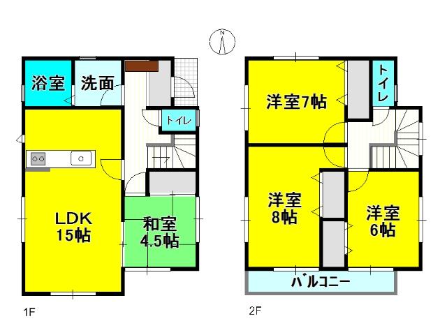 Floor plan. Nagoyahonsen Meitetsu "Konomiya" 1870m to the station