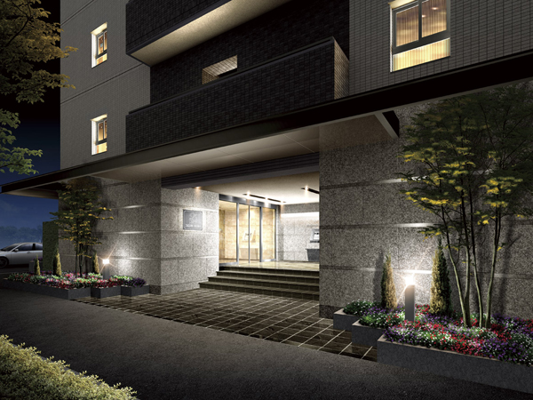 Buildings and facilities. Profound impression of the entrance (entrance Rendering)