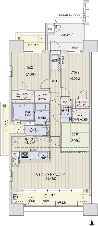 Floor: 3LDK, occupied area: 81.54 sq m, Price: 32.4 million yen