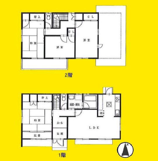 Floor plan. 12.8 million yen, 4LDK, Land area 179.55 sq m , Building area 114.27 sq m floor plan