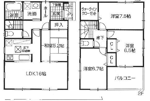 Floor plan. (1 Building), Price 26,300,000 yen, 4LDK, Land area 117.83 sq m , Building area 98.82 sq m