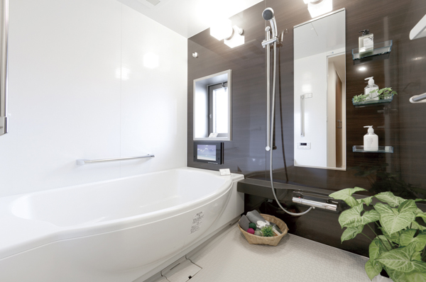 Bathing-wash room.  [bathroom] Calm bathroom atmosphere heals tired of the day. Bathroom ventilation dryer and semi Otobasu systems, etc. useful features are standard equipment (SG type model room plan)