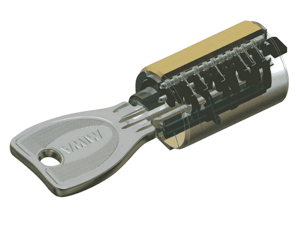 Security.  [Reversible dimple key] Difficult to duplicate, Adopting the effect is high dimple key to picking prevention. We further enhance the security effect in the double lock (conceptual diagram)