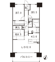 Floor: 3LDK, occupied area: 76.63 sq m, Price: 23.8 million yen