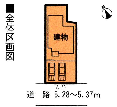 Compartment figure. 16 million yen, 4LDK, Land area 134.1 sq m , Parallel parking two cars allowed in the building area 100.44 sq m south road! 