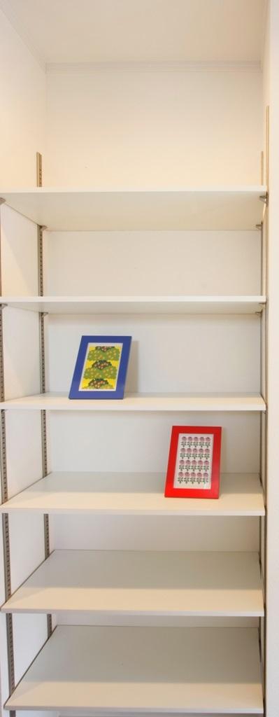 Model house photo. It is a bookshelf of movable shelf!