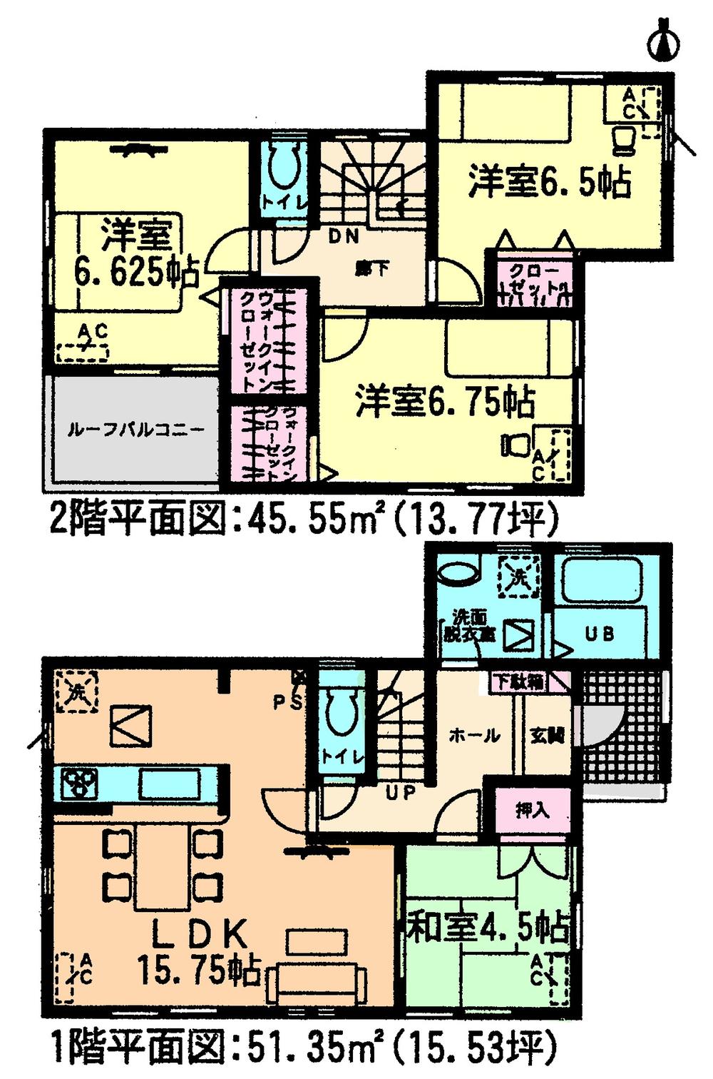 Floor plan. (11 Building), Price 17,900,000 yen, 4LDK, Land area 157.49 sq m , Building area 96.9 sq m