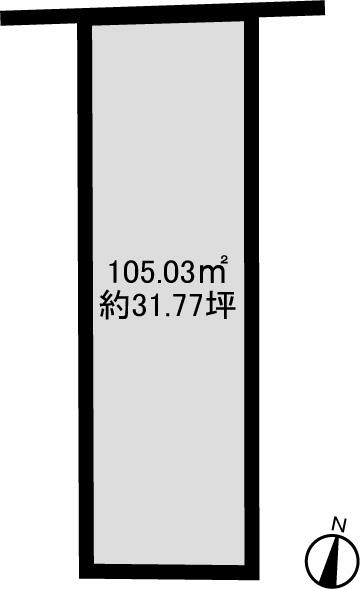 Compartment figure. Land price 8 million yen, Land area 105.03 sq m