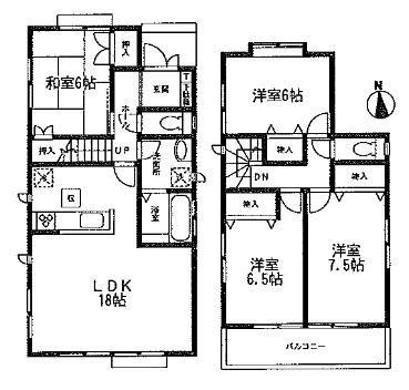 Floor plan. 32,800,000 yen, 4LDK, Land area 160.71 sq m , Building area 101.86 sq m