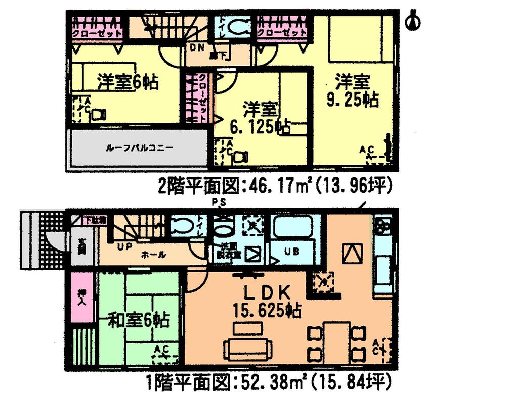 Floor plan. (1 Building), Price 19.9 million yen, 4LDK, Land area 120.94 sq m , Building area 98.55 sq m