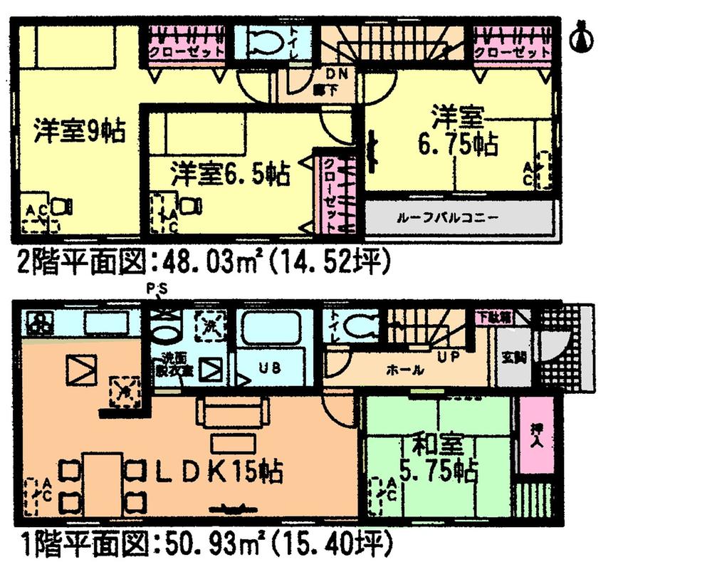 Floor plan. (12 Building), Price 19.9 million yen, 4LDK, Land area 121.3 sq m , Building area 98.96 sq m