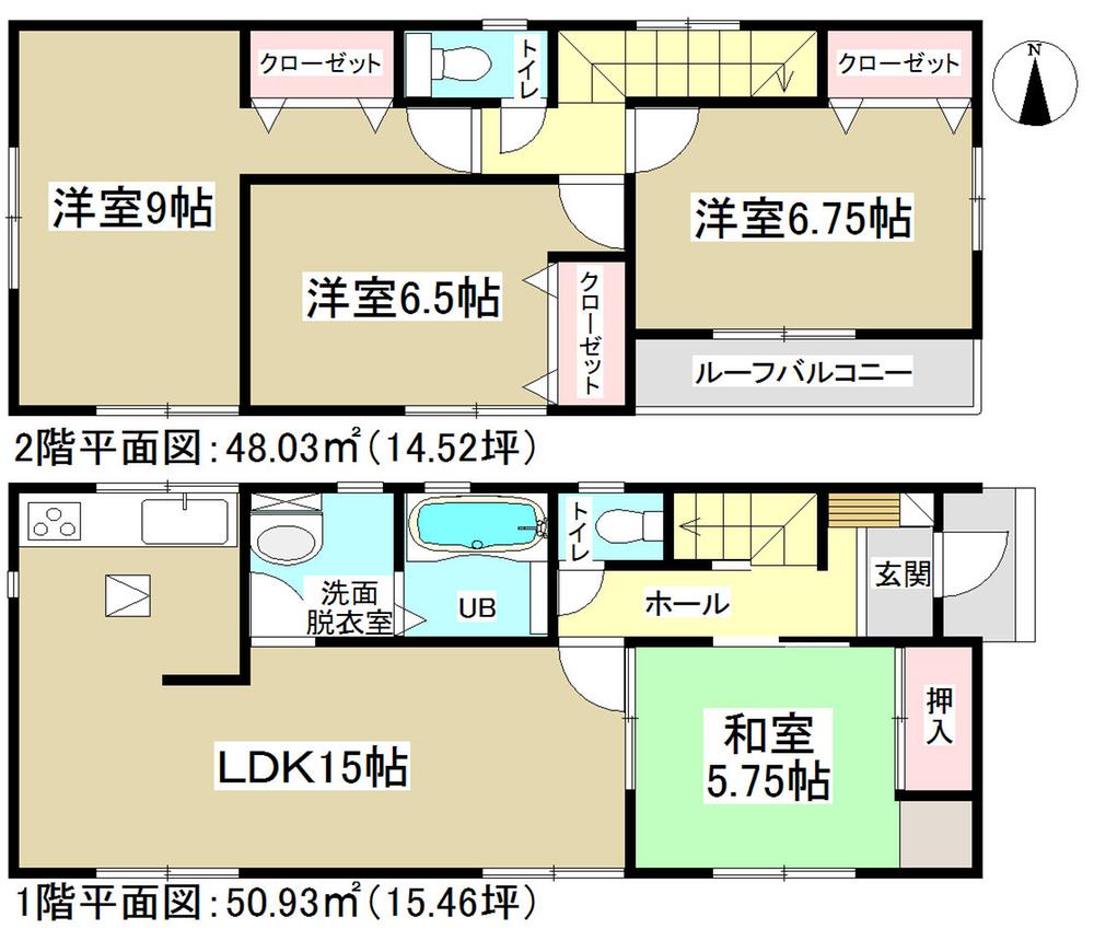 Floor plan. (12 Building), Price 19.9 million yen, 4LDK, Land area 121.3 sq m , Building area 98.96 sq m