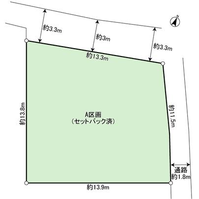 Compartment figure. ● land area / 182.43 sq m (about 55.18 square meters) Yes
