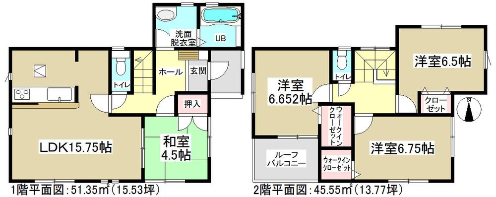 Floor plan. (11 Building), Price 17,900,000 yen, 4LDK, Land area 157.49 sq m , Building area 96.9 sq m