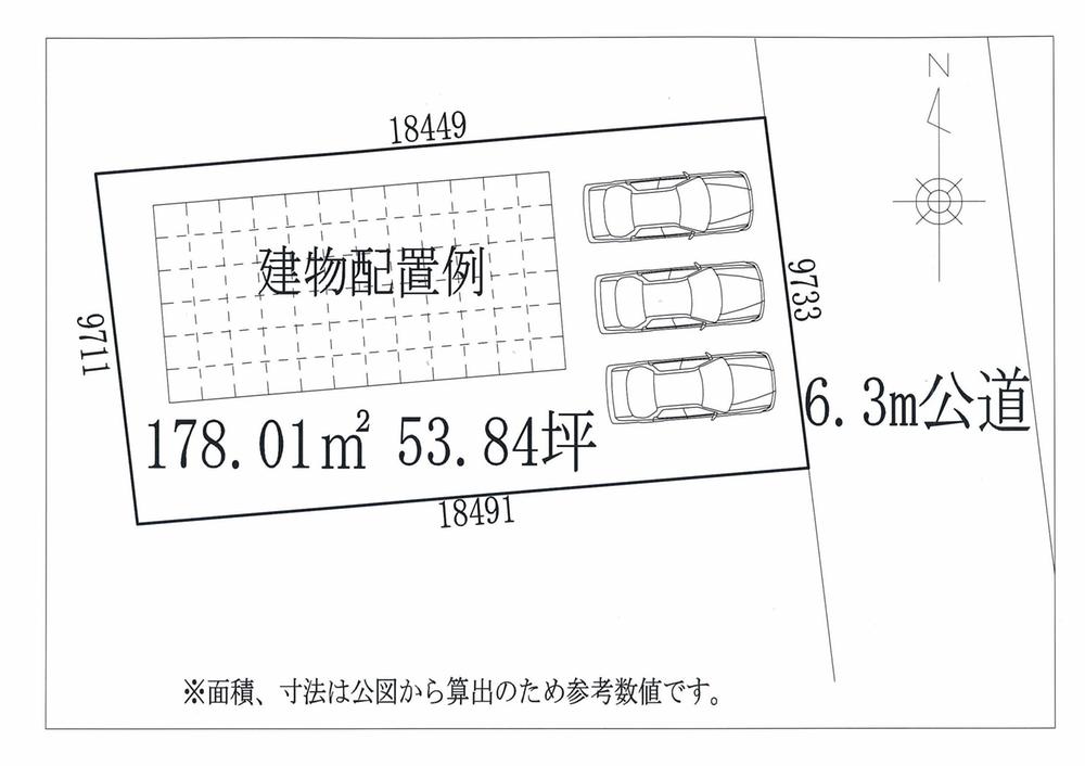 Compartment figure. Land price 8.5 million yen, Land area 178.01 sq m
