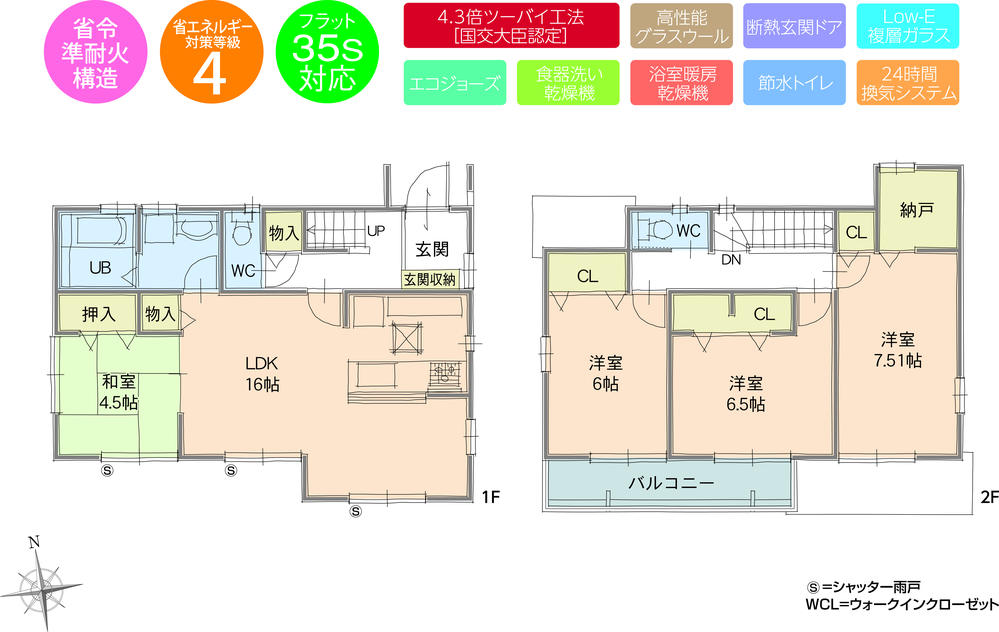 Floor plan. 2 × 4 construction method