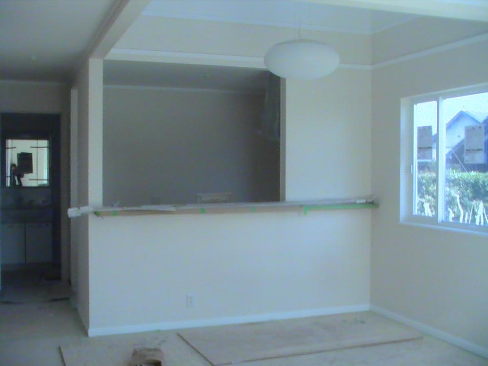 Living. It is LDK. There is a vaulted ceiling on top of the dining, It is open. 