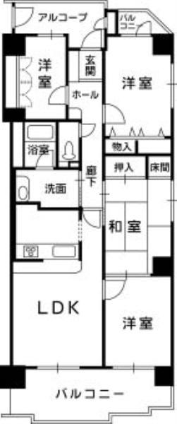 Floor plan. 4LDK, Price 6.98 million yen, Occupied area 78.45 sq m