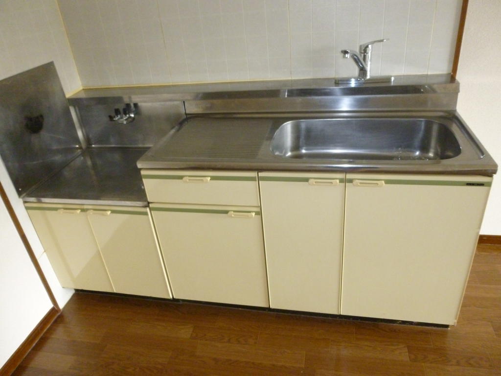 Kitchen. Has become sinks the gas stove can be installed