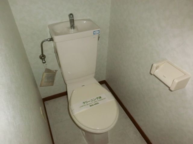 Toilet. Toilet is with a power source! 