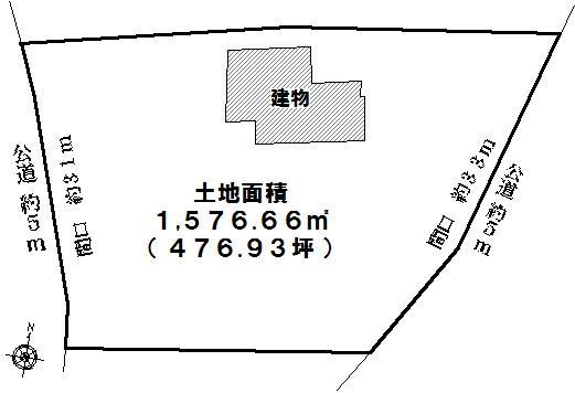 Compartment figure. Land price 28 million yen, Land area 1,576.66 sq m