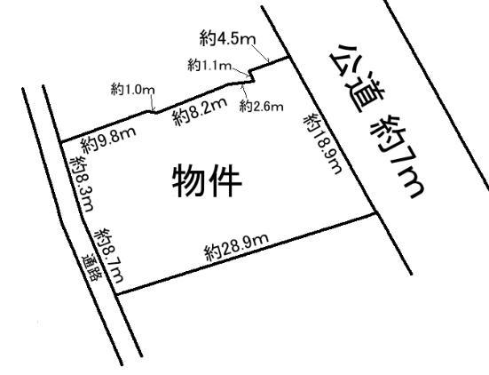 Compartment figure. Land price 12.8 million yen, Land area 488.02 sq m