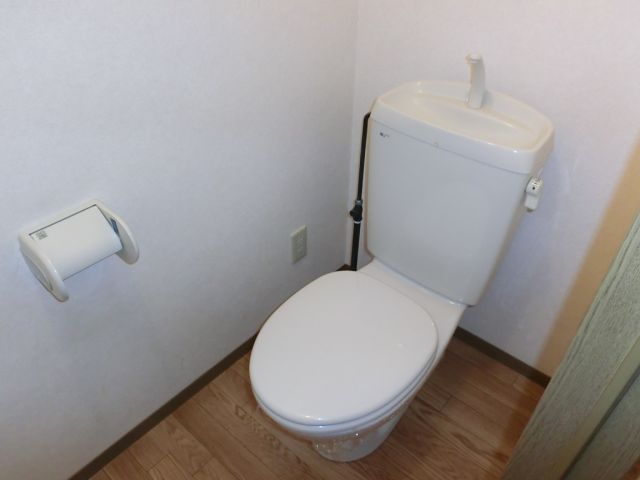 Toilet. Power supply with a toilet