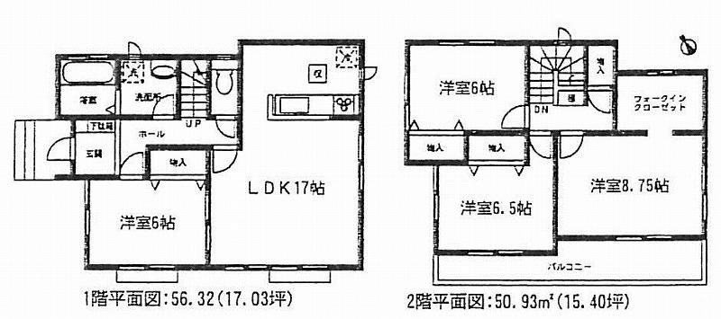 Floor plan. 24,800,000 yen, 4LDK, Land area 150.34 sq m , Building area 107.25 sq m