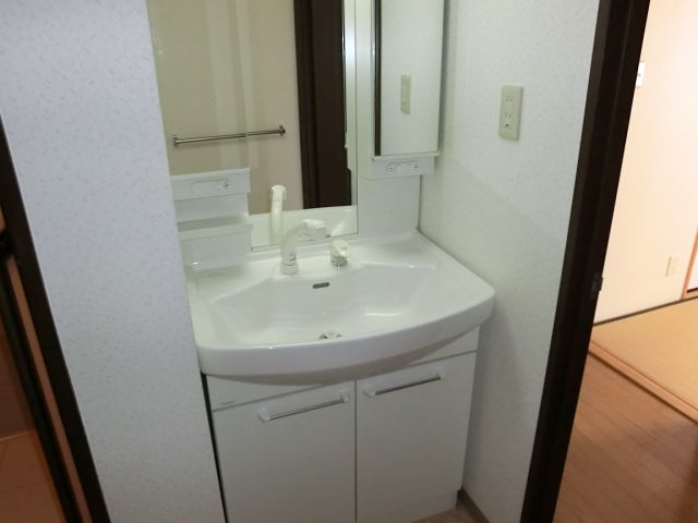 Washroom. It is also outfitted with Vanity