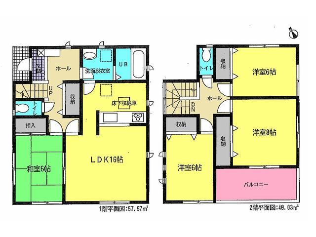 Floor plan. 26,800,000 yen, 4LDK, Land area 162 sq m , Building area 106 sq m floor plan