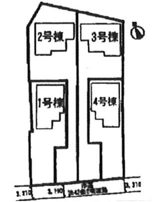The entire compartment Figure. South road contact surface! 