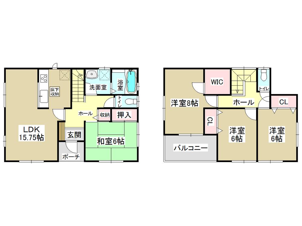 Floor plan. (4 Building), Price 20.8 million yen, 4LDK, Land area 178.21 sq m , Building area 103.51 sq m