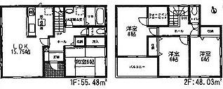 Floor plan. 20.8 million yen, 4LDK, Land area 178.21 sq m , Building area 103.51 sq m