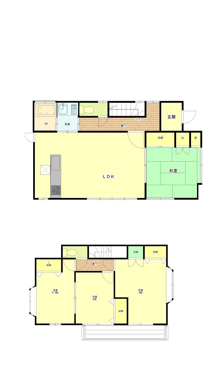Floor plan. 14.4 million yen, 4LDK, Land area 163.17 sq m , Building area 105.15 sq m