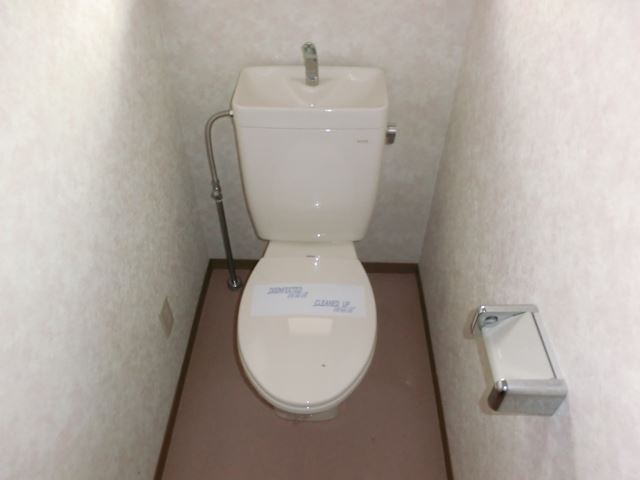 Toilet. Toilet space with cleanliness.