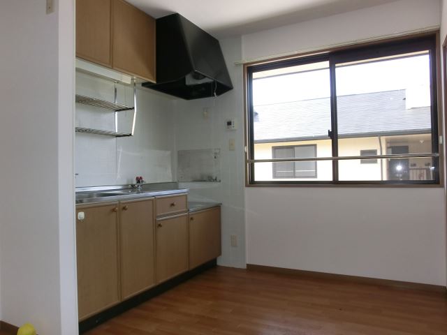 Kitchen. Bright kitchen space of with windows that allow natural light.