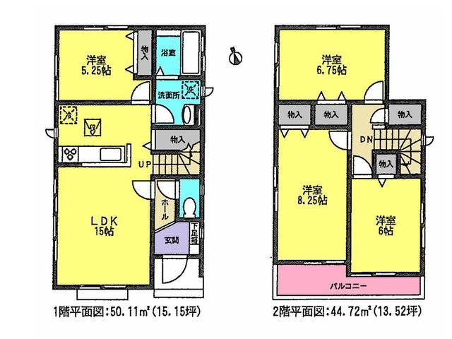 Floor plan. 19,800,000 yen, 4LDK, Land area 126.96 sq m , Building area 94.83 sq m floor plan