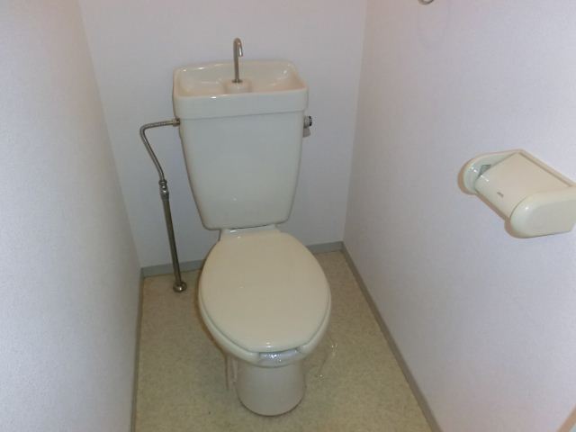Toilet. Toilet space with cleanliness.