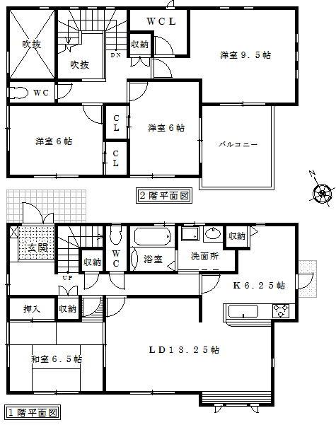 Floor plan. 25,800,000 yen, 4LDK, Land area 217.97 sq m , Building area 120.79 sq m floor plan