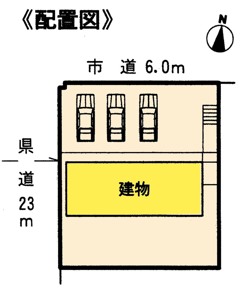 Compartment figure. 20,900,000 yen, 4LDK, Land area 221.9 sq m , Building area 98.55 sq m compartment view Parallel three parking possible! 