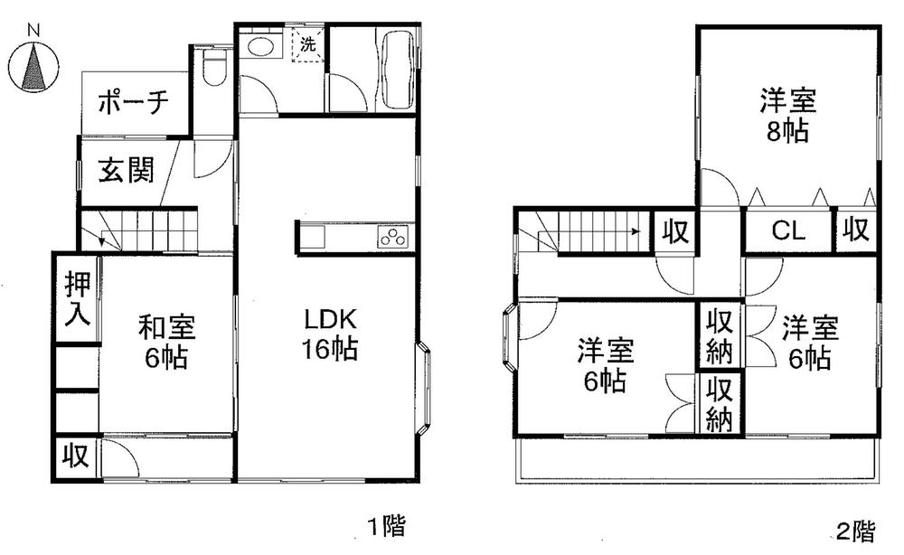 Floor plan. 18,800,000 yen, 4LDK, Land area 122.49 sq m , Building area 110.67 sq m floor plan