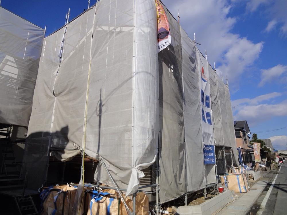 Local appearance photo. Building 3 has decided (2013.12.20 shooting) completion of framework! 