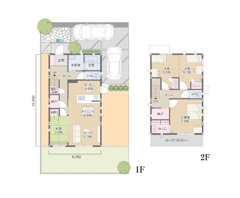 Other. Floor plan / Building area 102.44 sq m , Land area 154.63 sq m