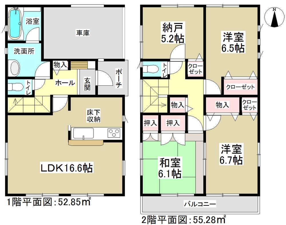 Floor plan. (3 Building), Price 24,900,000 yen, 3LDK+S, Land area 99.65 sq m , Building area 108.13 sq m
